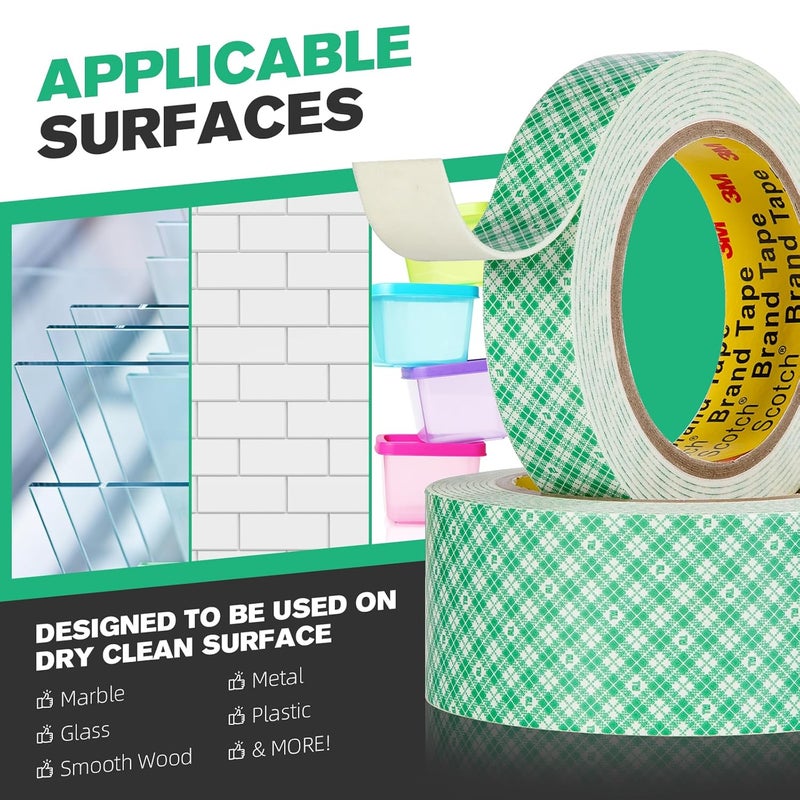 Surekeep 3M Double Sided Foam Tape 0.5" x 10Ft White 4026 Double Coated Urethane Adhesion Polyurethane Tape for Mounting Signs Craft DIY Projects Cards, 1 Pack - Image 5